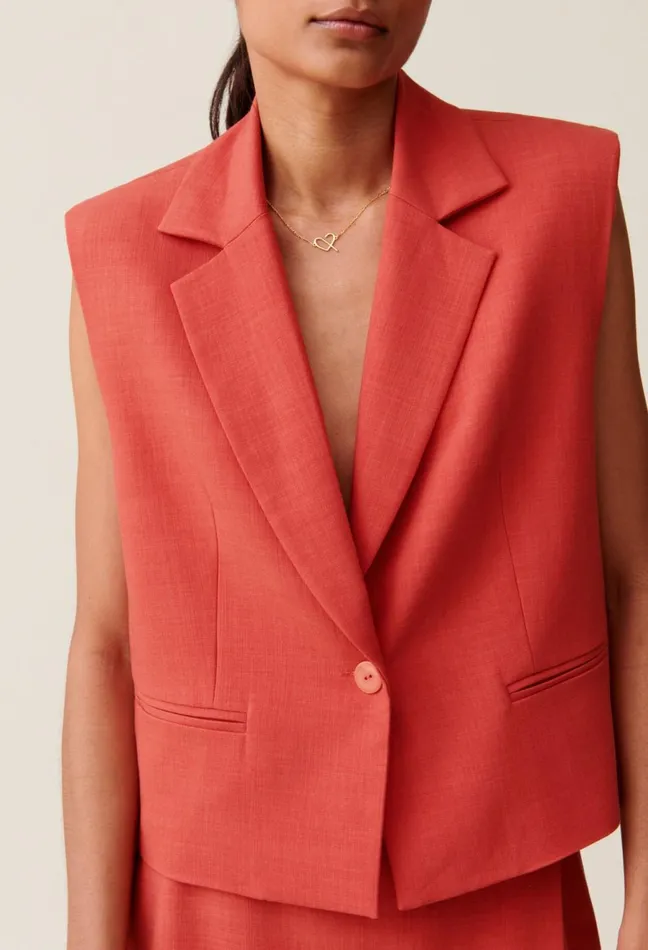 Claudie Pierlot Terracotta Tailored Jacket Terracotta Women Blazers