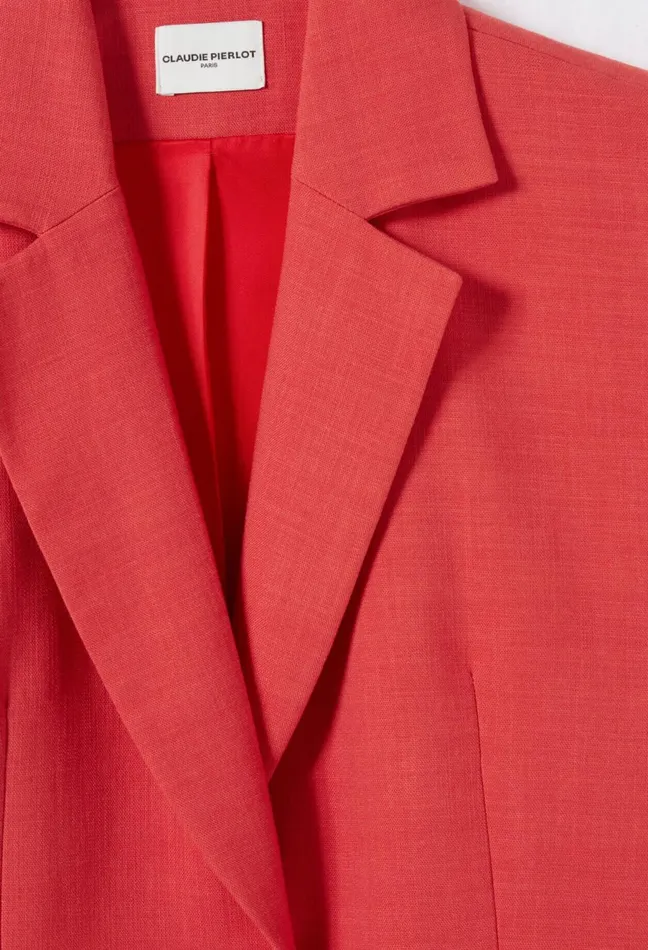Claudie Pierlot Terracotta Tailored Jacket Terracotta Women Blazers