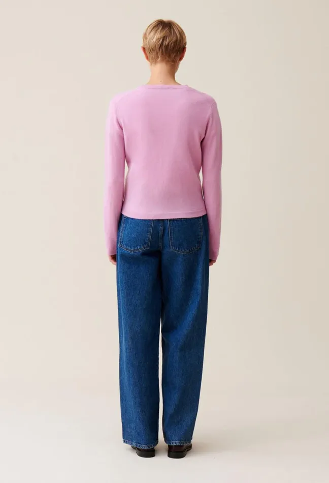Claudie Pierlot Toto Jean Wool Cardigan Pale Pink Women Knitwear And Cardigans Claudie Pierlot Toto Jean Wool Cardigan Pale Pink Women Knitwear And Cardigans