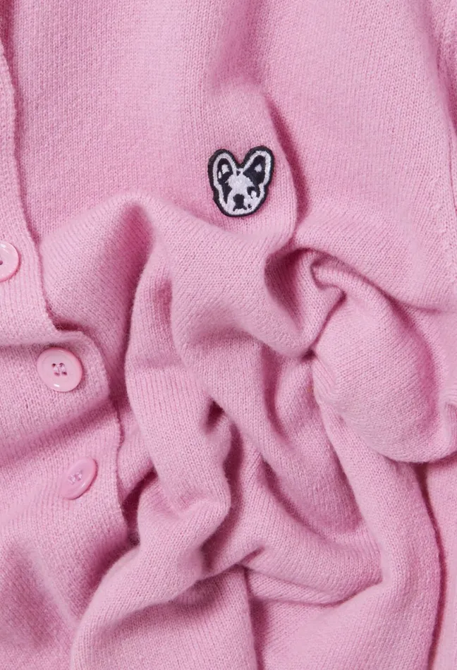 Claudie Pierlot Toto Jean Wool Cardigan Pale Pink Women Knitwear And Cardigans Claudie Pierlot Toto Jean Wool Cardigan Pale Pink Women Knitwear And Cardigans