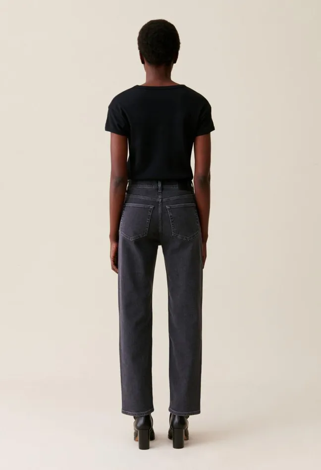 Claudie Pierlot Toto Slim Jeans Charcoal Grey Anthracite Women Jeans And Trousers Claudie Pierlot Toto Slim Jeans Charcoal Grey Anthracite Women Jeans And Trousers