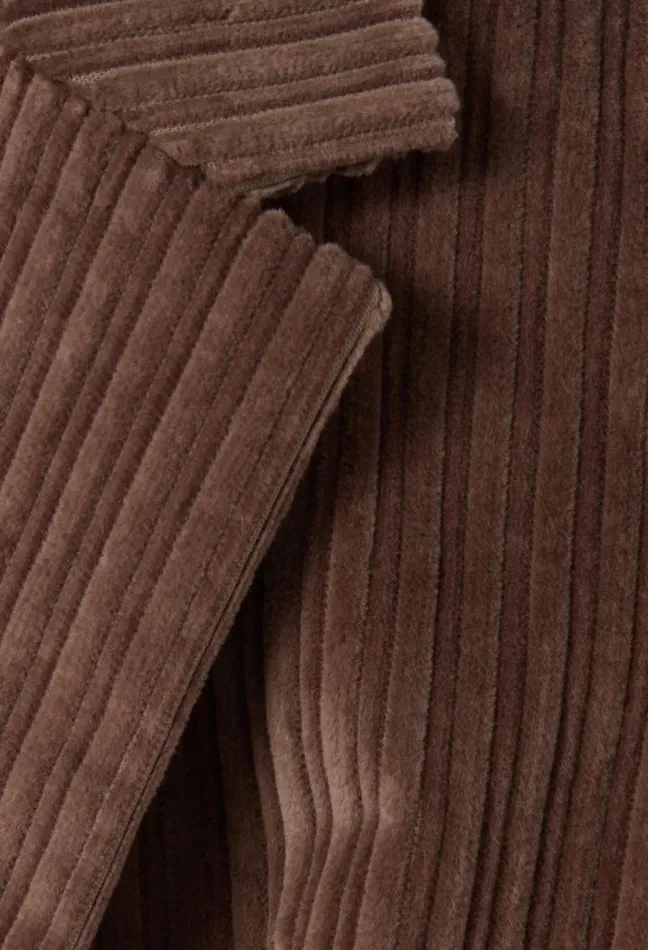Claudie Pierlot Velvet Fitted Jacket Taupe Women Blazers