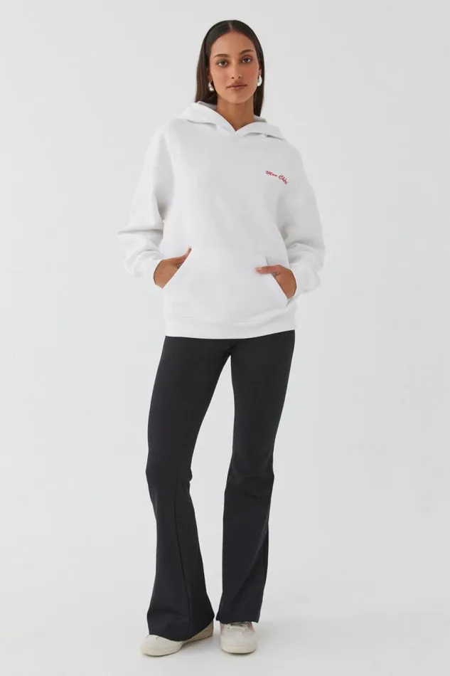 Clothing Supr Hoodies and Trackies Paige Oversized Printed Hoodie Cloud Whitemon Cheri