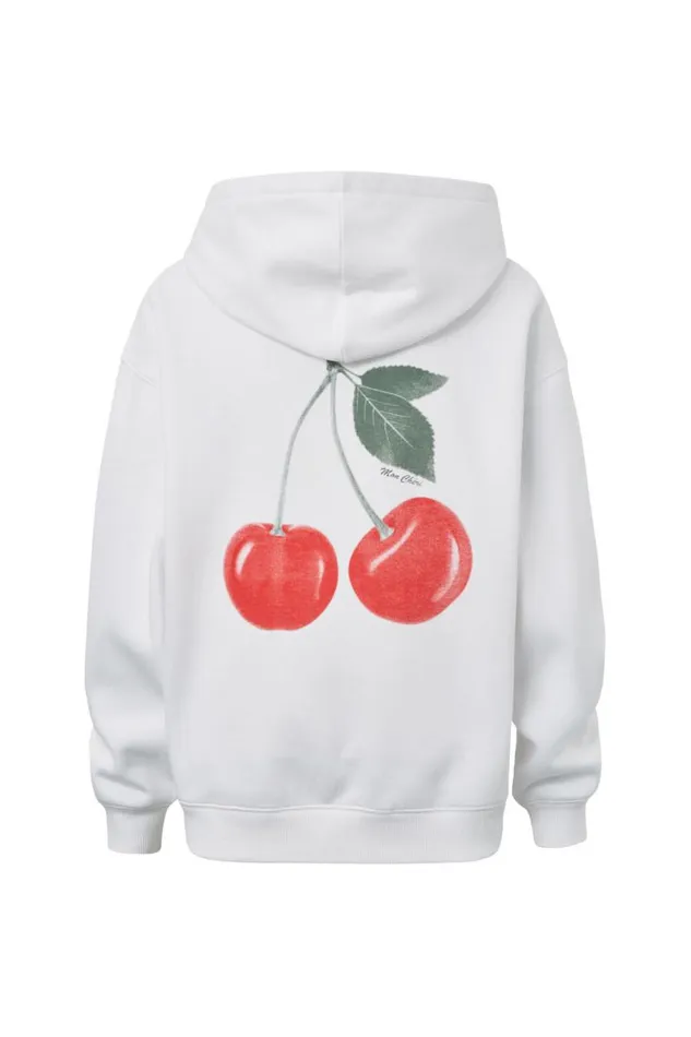 Clothing Supr Hoodies and Trackies Paige Oversized Printed Hoodie Cloud Whitemon Cheri