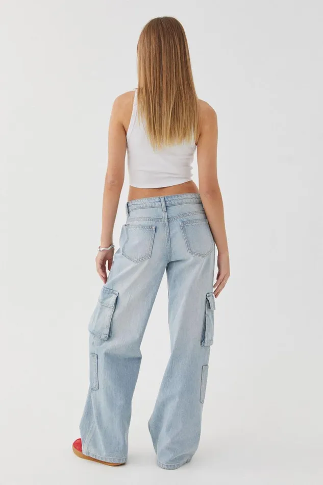 Clothing Supr Jeans Baggy Cargo Jean Valley Blue