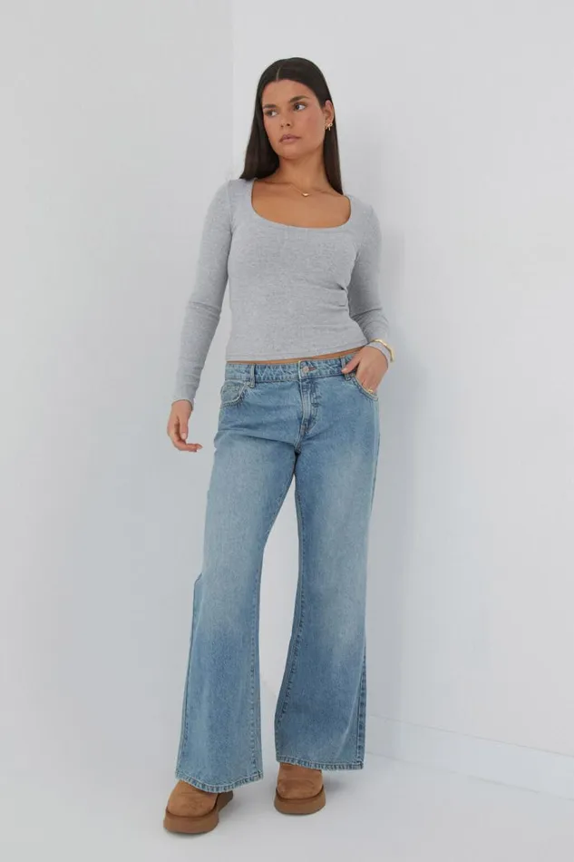 Clothing Supr Jeans Low Rise Bootleg Jean Surf Blue