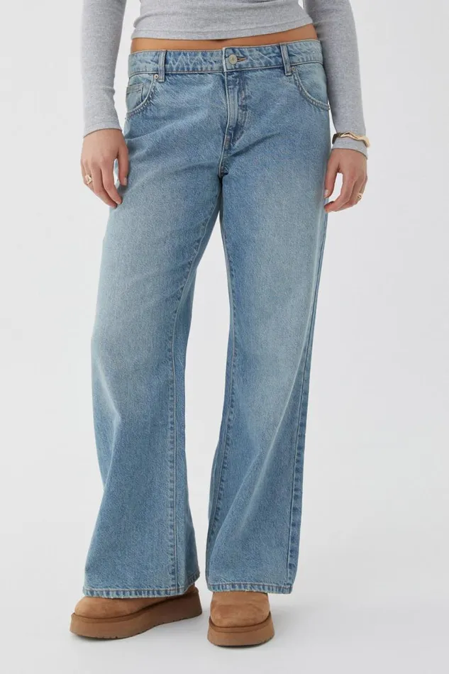 Clothing Supr Jeans Low Rise Bootleg Jean Surf Blue