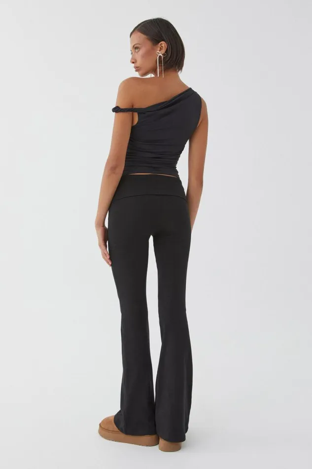 Clothing Supr Luxe Essentials Luxe Bree Ruched Twist Top Black