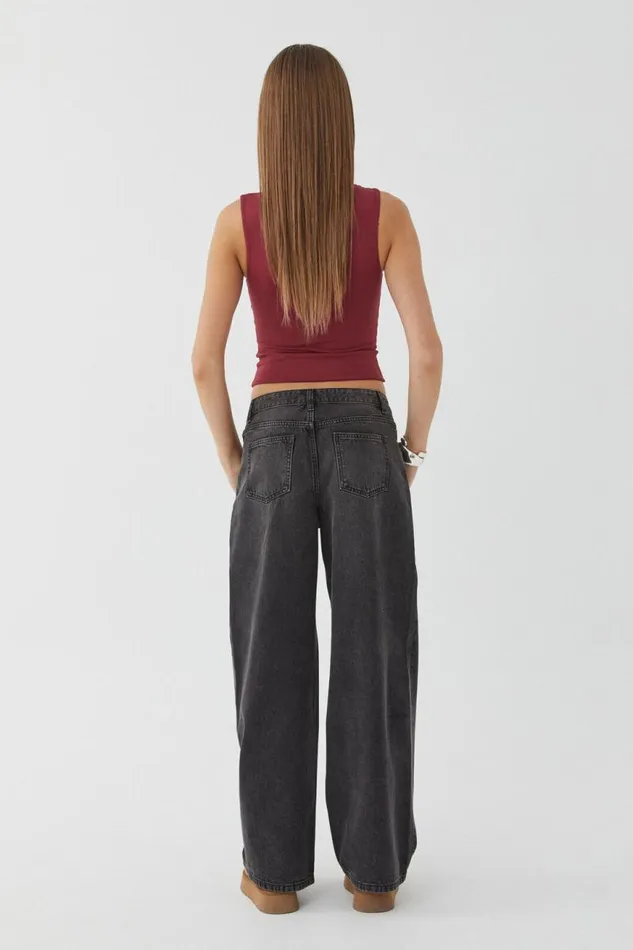 Clothing Supr Luxe Essentials Luxe Open Neck Top Deep Cherry
