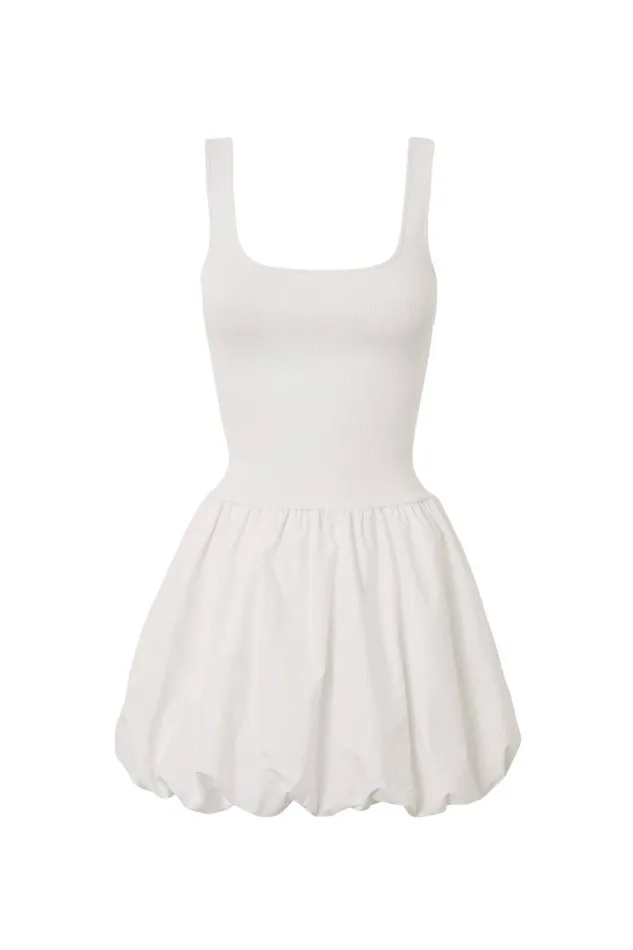 Clothing Supr Mini Dresses Clara Bubble Mini Dress White