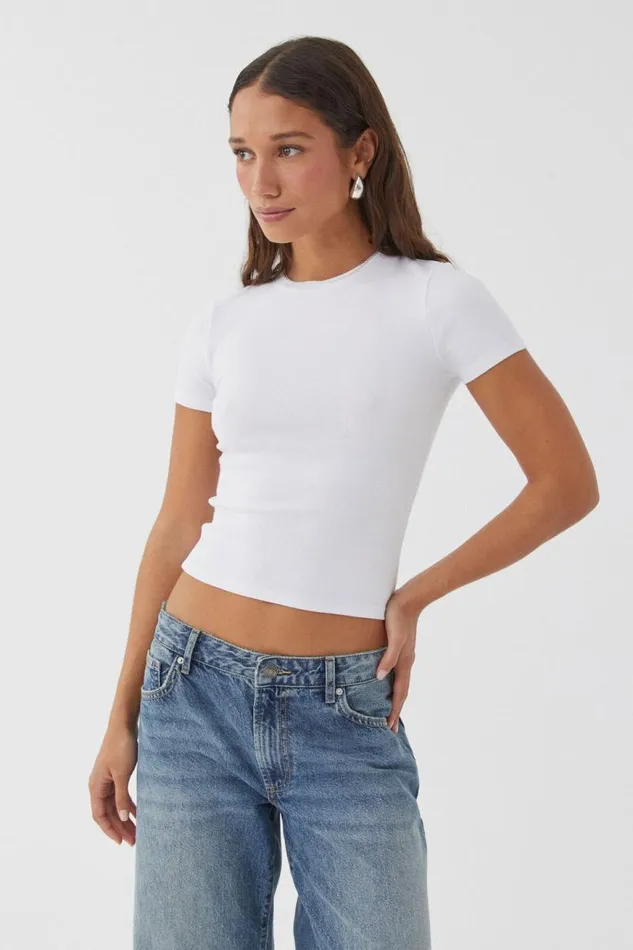 Clothing Supr T Shirts Cotton Fitted Tee White