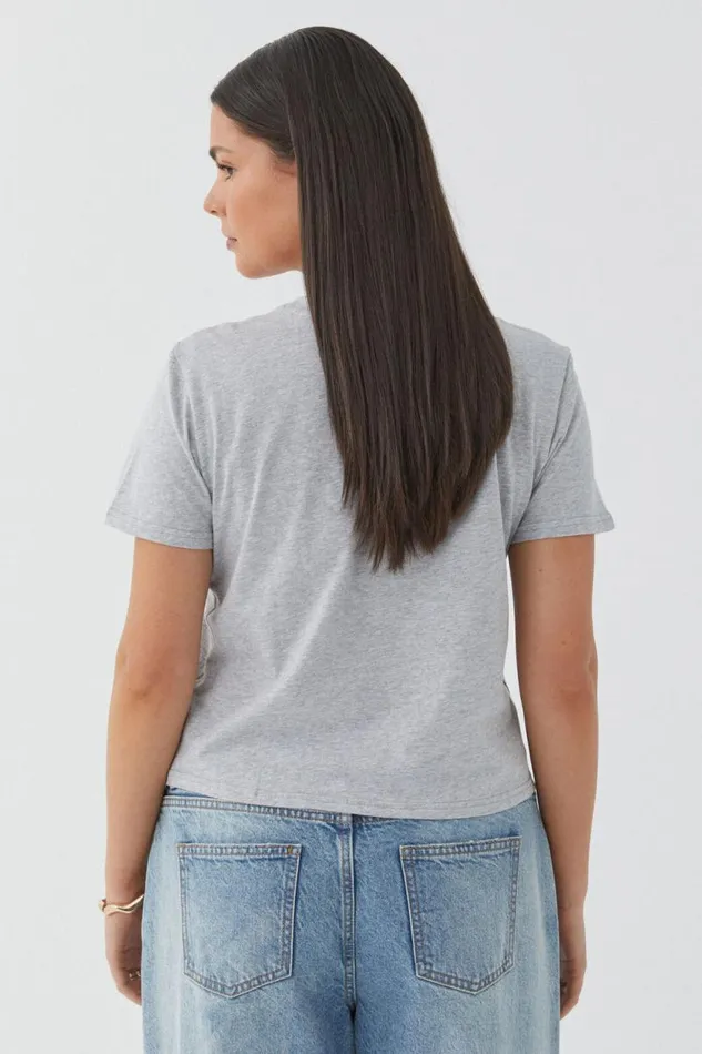 Clothing Supr T Shirts Everyday Tee Grey Marle