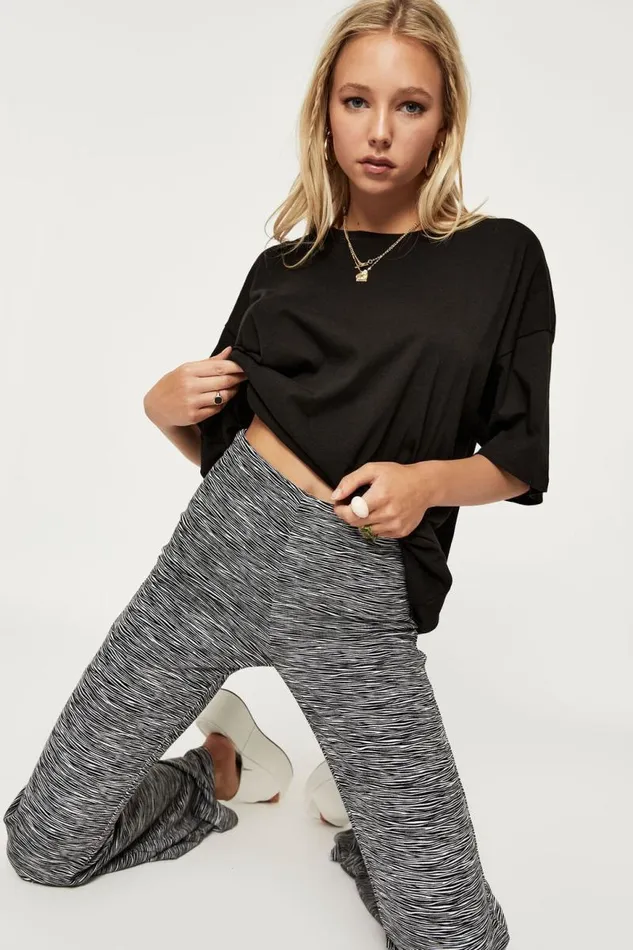 Clothing Supr T Shirts Piper Oversized Tee Black