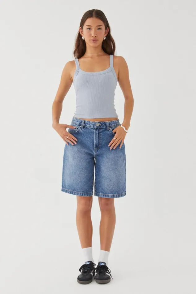 Clothing Supr Tank Tops Riri Scoop Neck Tank Newport Blue