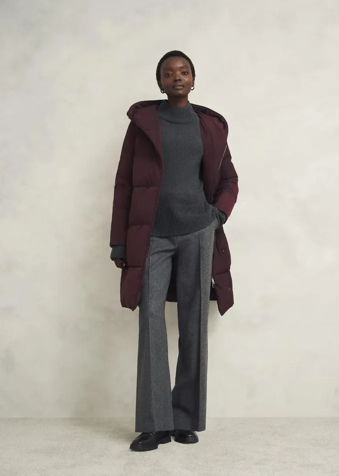 Coats and Jackets Women HOBBS Darla Puffer Wine