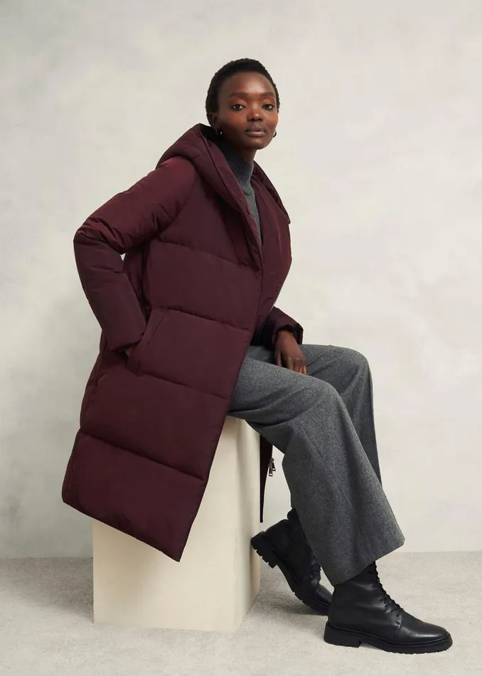 Coats and Jackets Women HOBBS Darla Puffer Wine