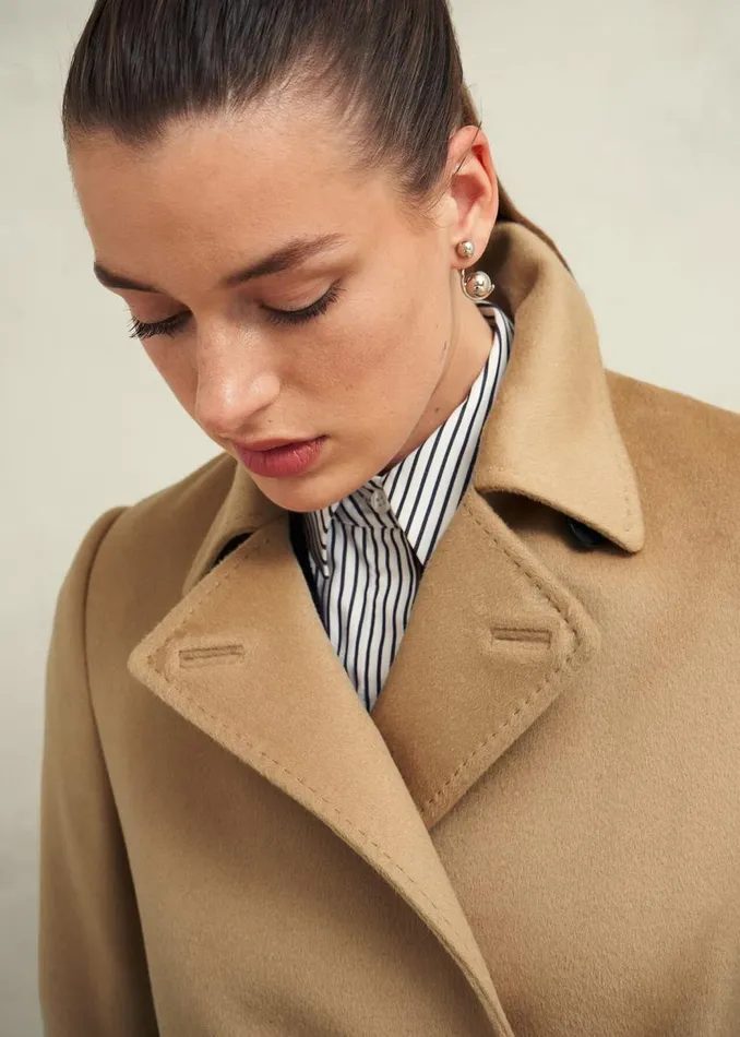 Coats and Jackets Women HOBBS Livia Wool Coat Hobbs Camel