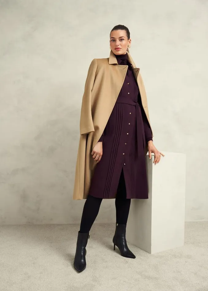 Coats and Jackets Women HOBBS Livia Wool Coat Hobbs Camel