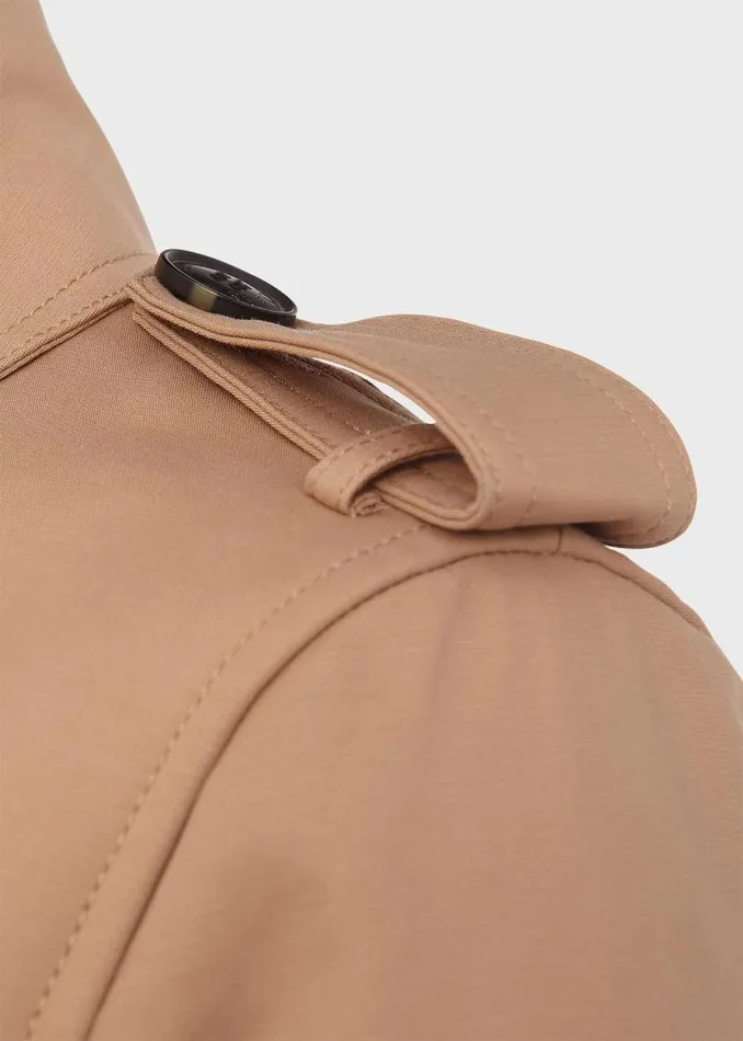 Coats and Jackets Women HOBBS Petite Saskia Shower Resistant Trench Coat Tan