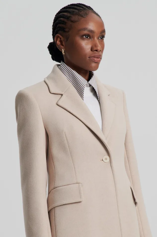 Coats Scanlan Theodore Women TAILORED COAT NOUGAT