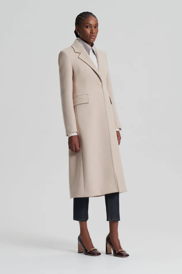 Coats Scanlan Theodore Women TAILORED COAT NOUGAT