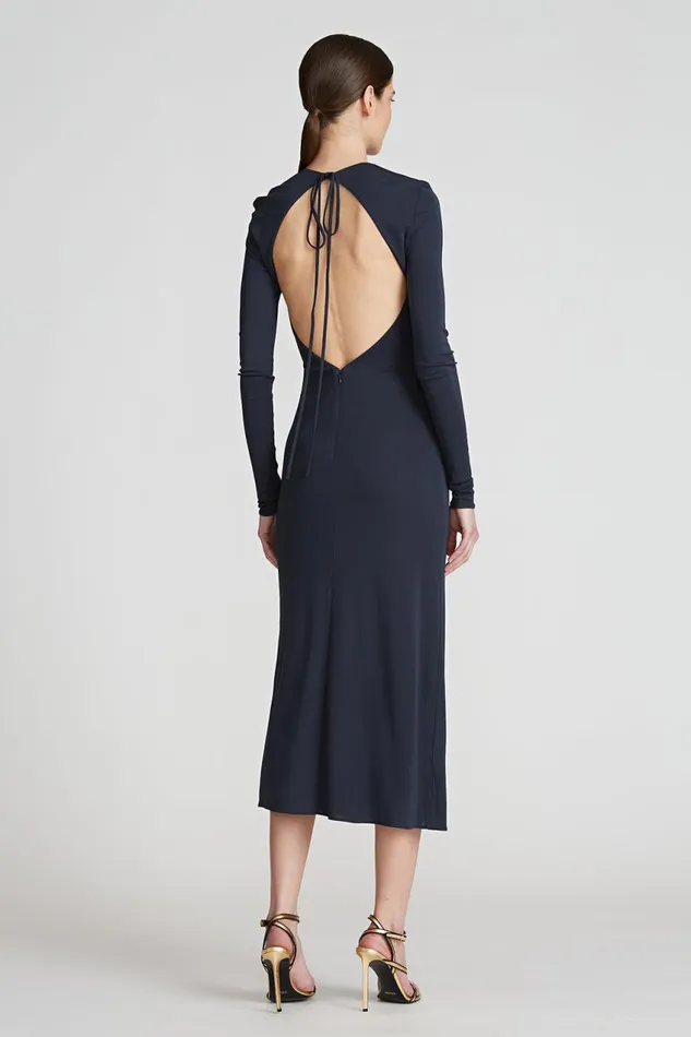 Cocktail Women Halston Peyton Jersey Cocktail Dress Pewter