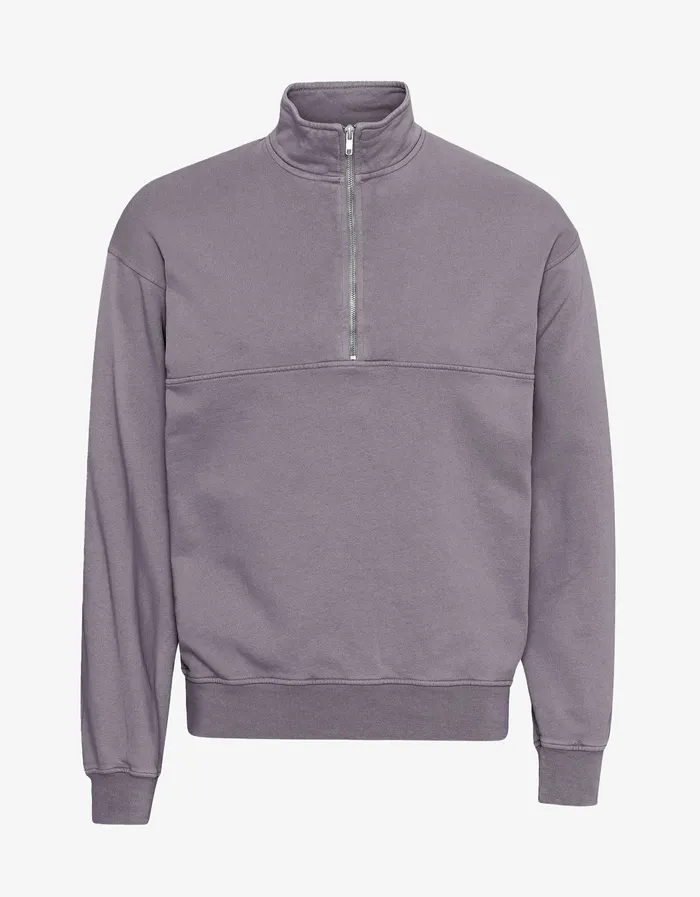 Colorfulstandard Quarter Zips Women Organic Quarter Zip 8211 Purple Haze