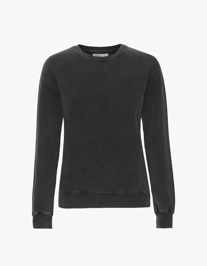 Colorfulstandard Women Classic Organic Crew 8211 Faded Black Women Crewneck Sweatshirts