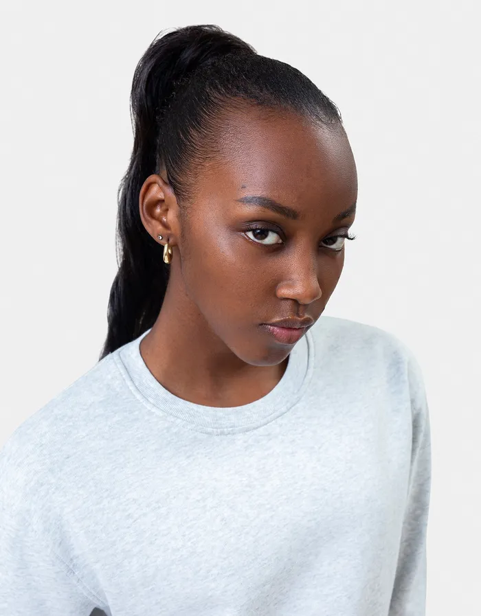 Colorfulstandard Women Classic Organic Crew 8211 Faded Black Women Crewneck Sweatshirts
