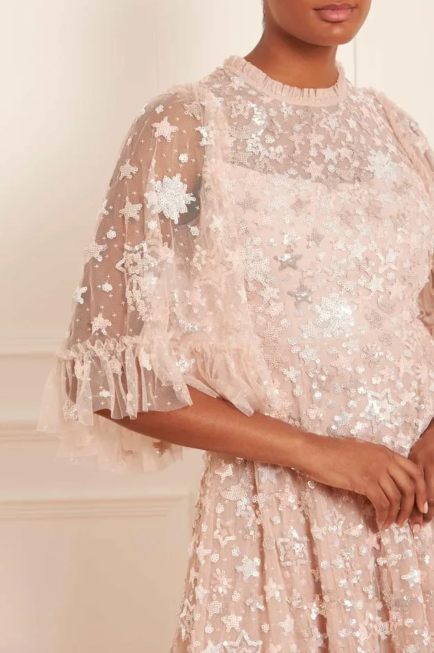 Constellation Gloss Ankle Gown Beige Women Needle and Thread Dresses