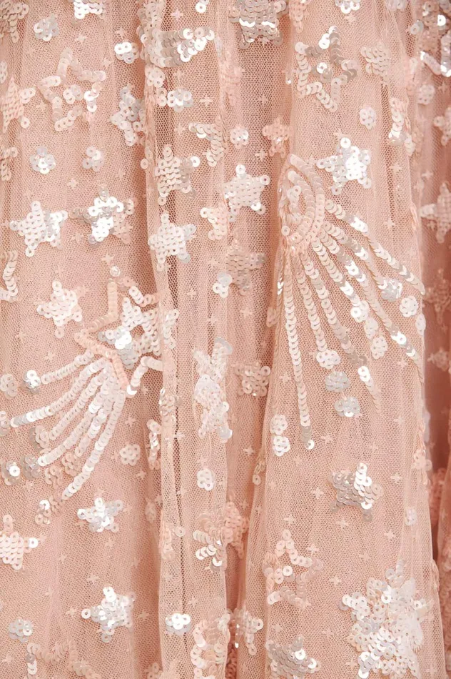 Constellation Gloss Ankle Gown Beige Women Needle and Thread Dresses