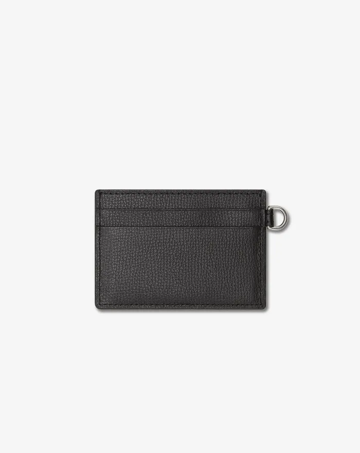 Corneliani Bags And Small Leather Goods Black Textured Leather Card Holder For Men 8211 Men