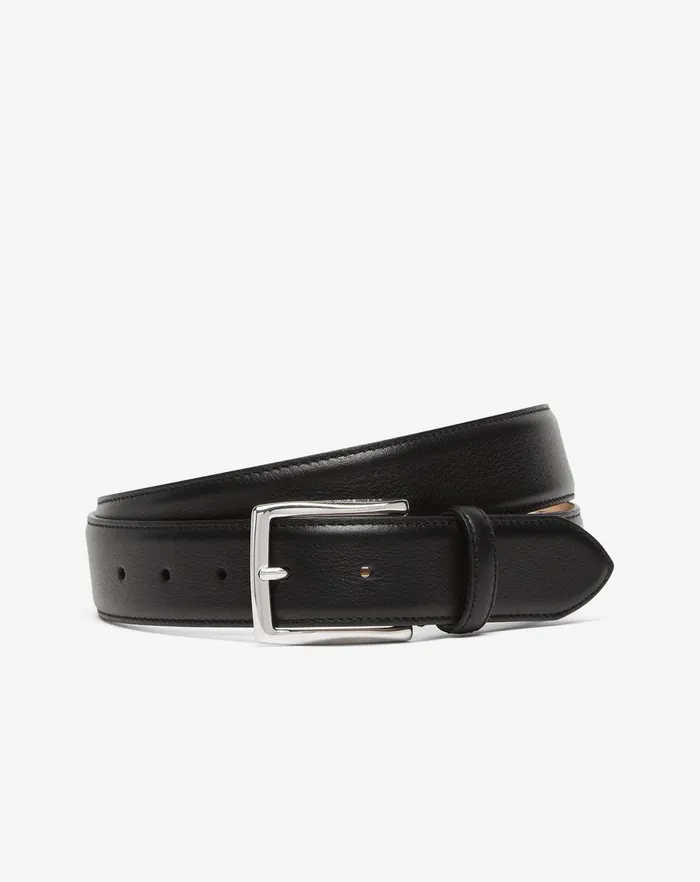 Corneliani Belts And Gloves Black Super Soft Nappa Leather Belt For Men 8211 Men