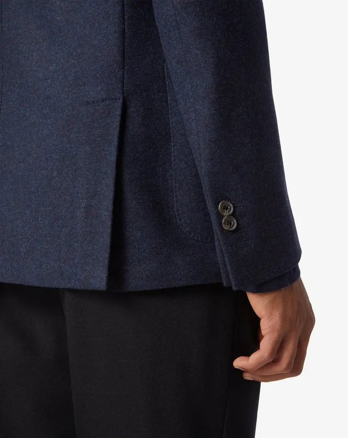Corneliani Jackets Navy Blue 2button Jersey Wool Jacket 8211 Men
