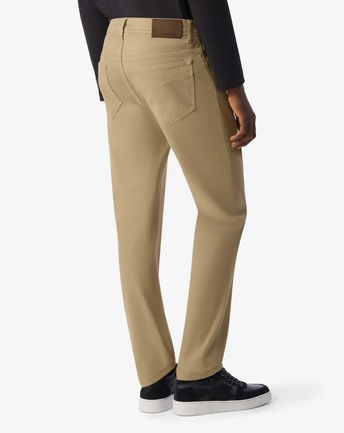 Corneliani Jeans and Slacks Beige Stretch Gabardine 5pocket Trousers For Men 8211 Men