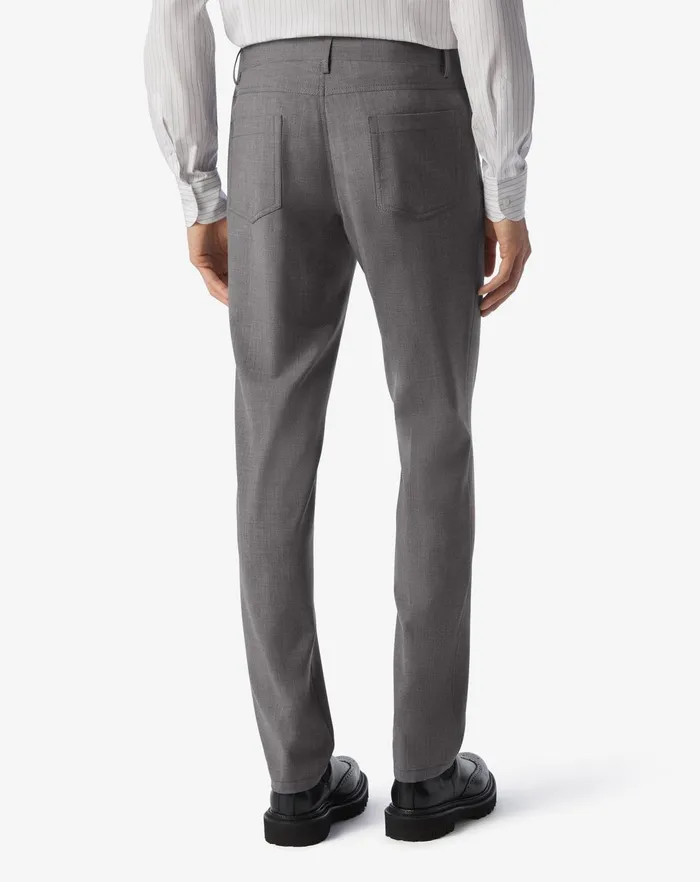 Corneliani Jeans and Slacks Grey Cotton And Cashmere 5pockets Trousers 8211 Men