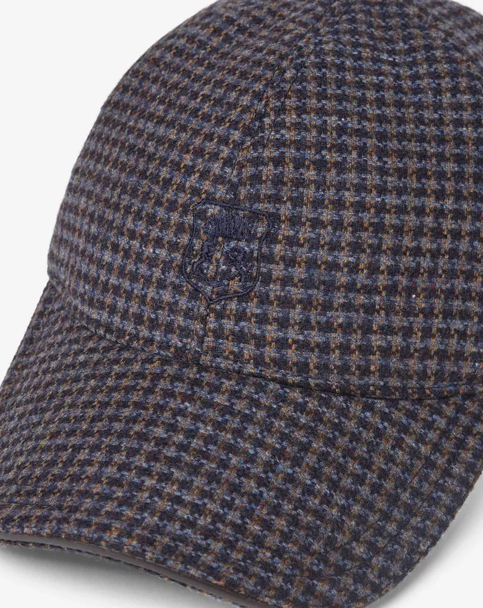 Corneliani Scarves And Hats Blue And Brown Wool And Cashmere Baseball Cap For Men 8211 Men