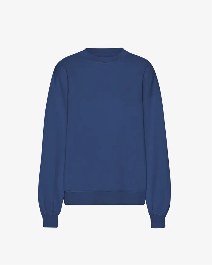 Crewneck Sweatshirts Women Colorfulstandard Organic Oversized Crew 8211 Marine Blue