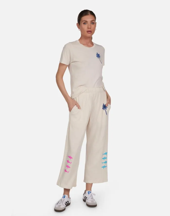 Croft Tropical Shark Ivory Women039s Lauren Moshi Short Sleeve