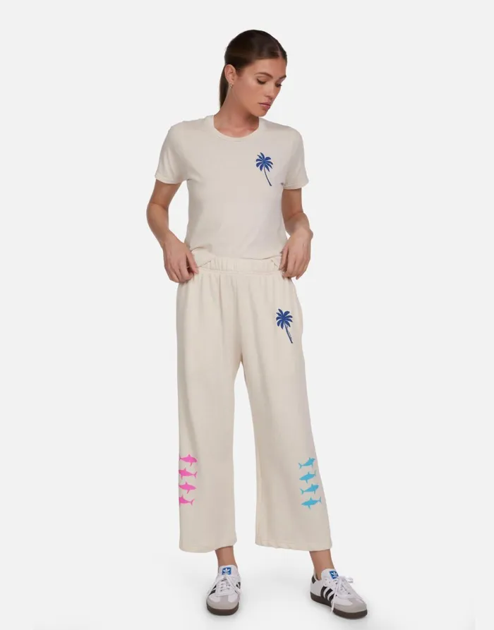 Croft Tropical Shark Ivory Women039s Lauren Moshi Short Sleeve