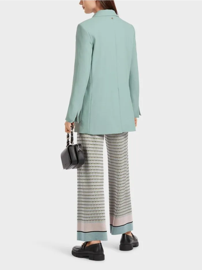 Damen Marc Cain Blazer Blazer Im CrinkleLook Dark Sky Blue