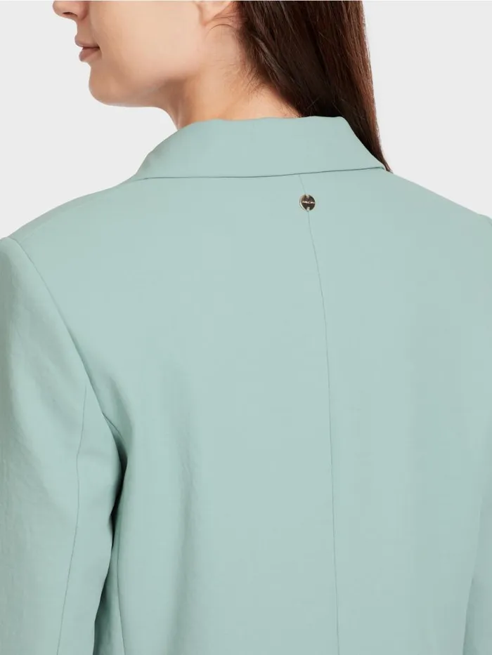Damen Marc Cain Blazer Blazer Im CrinkleLook Dark Sky Blue