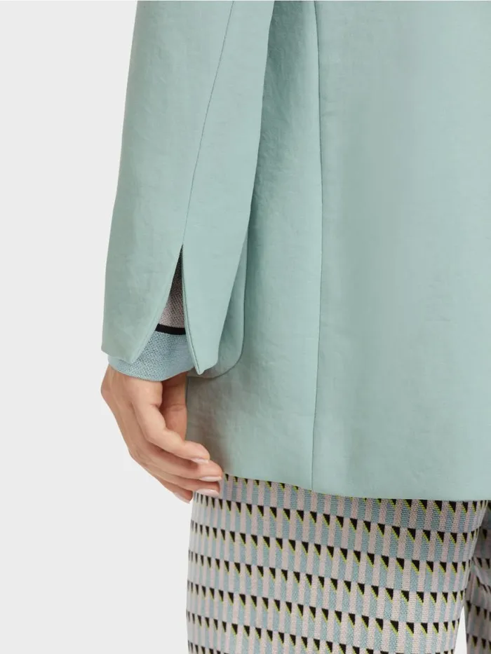 Damen Marc Cain Blazer Blazer Im CrinkleLook Dark Sky Blue