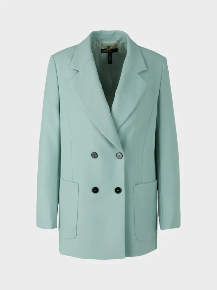 Damen Marc Cain Blazer Blazer Im CrinkleLook Dark Sky Blue