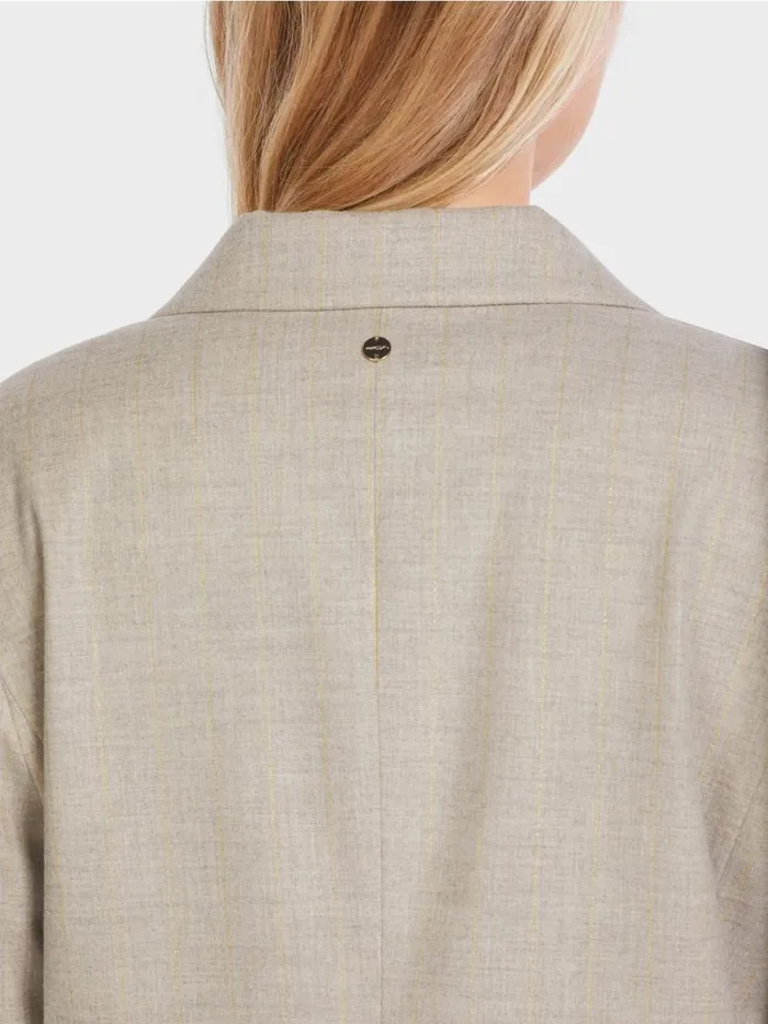 Damen Marc Cain Blazer Blazer Mit Lurex 034Rethink Together034 Dark Sand