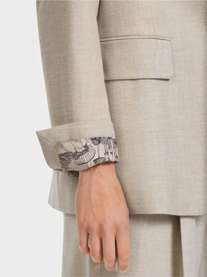 Damen Marc Cain Blazer Blazer Mit Lurex 034Rethink Together034 Dark Sand