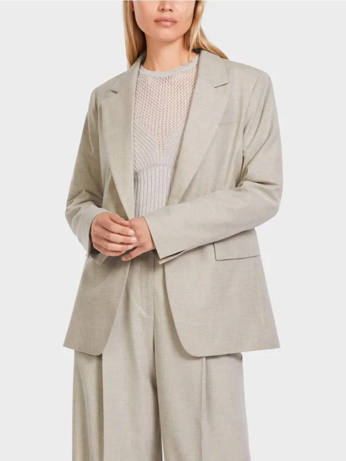 Damen Marc Cain Blazer Blazer Mit Lurex 034Rethink Together034 Dark Sand