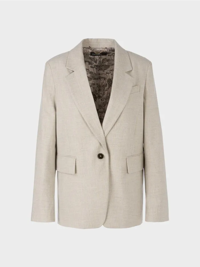 Damen Marc Cain Blazer Blazer Mit Lurex 034Rethink Together034 Dark Sand