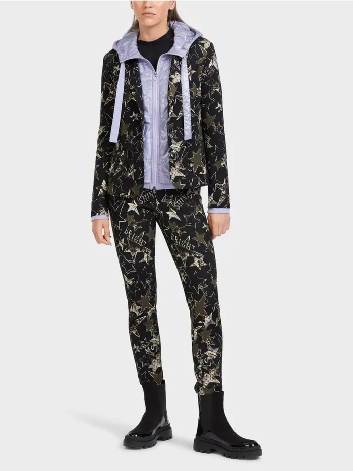 Damen Marc Cain Blazer Blazer Mit SternenPrint Bright Terra
