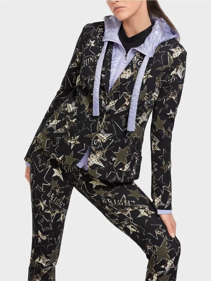 Damen Marc Cain Blazer Blazer Mit SternenPrint Bright Terra